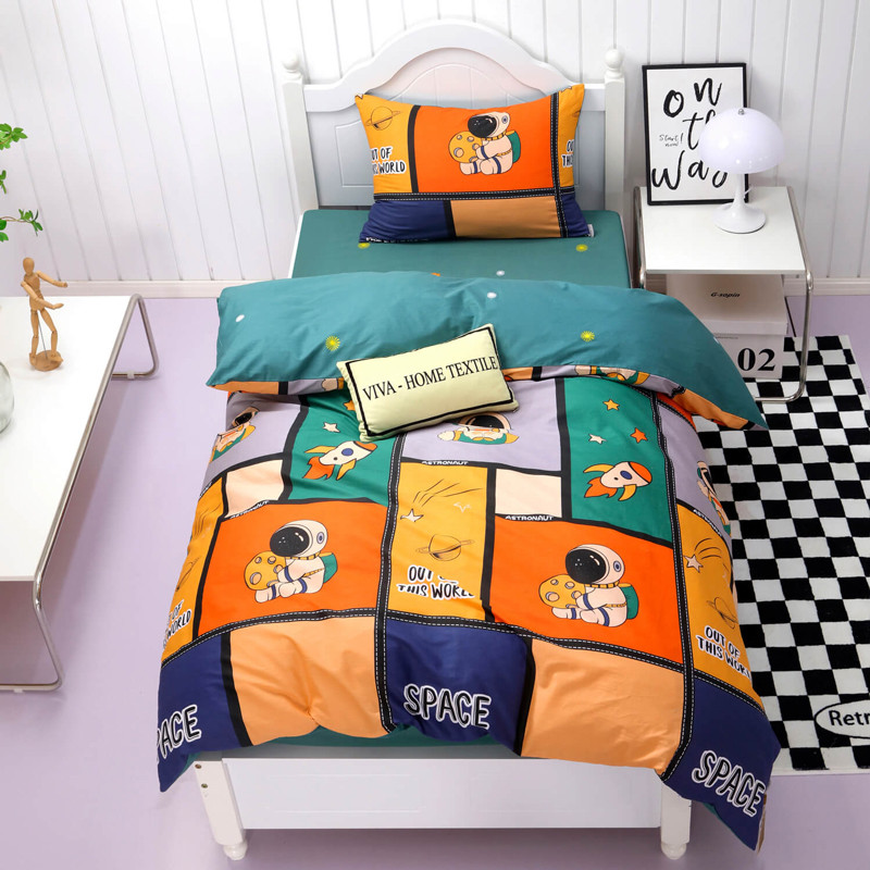 Ткань для постельного белья Бязь "Gold" Lux детская GLB301orange