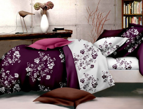 Сімейний набір постільної білизни із Бязі "Gold" №151022AB Черешенка™