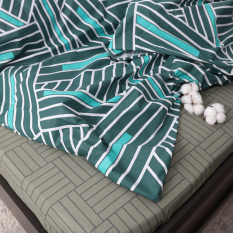 Семейный набор хлопкового постельного белья из Бязи "Gold" №151925AB Черешенка™