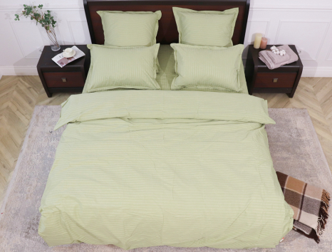 Евро макси набор постельного белья 200*230 из Страйп Сатина D-17