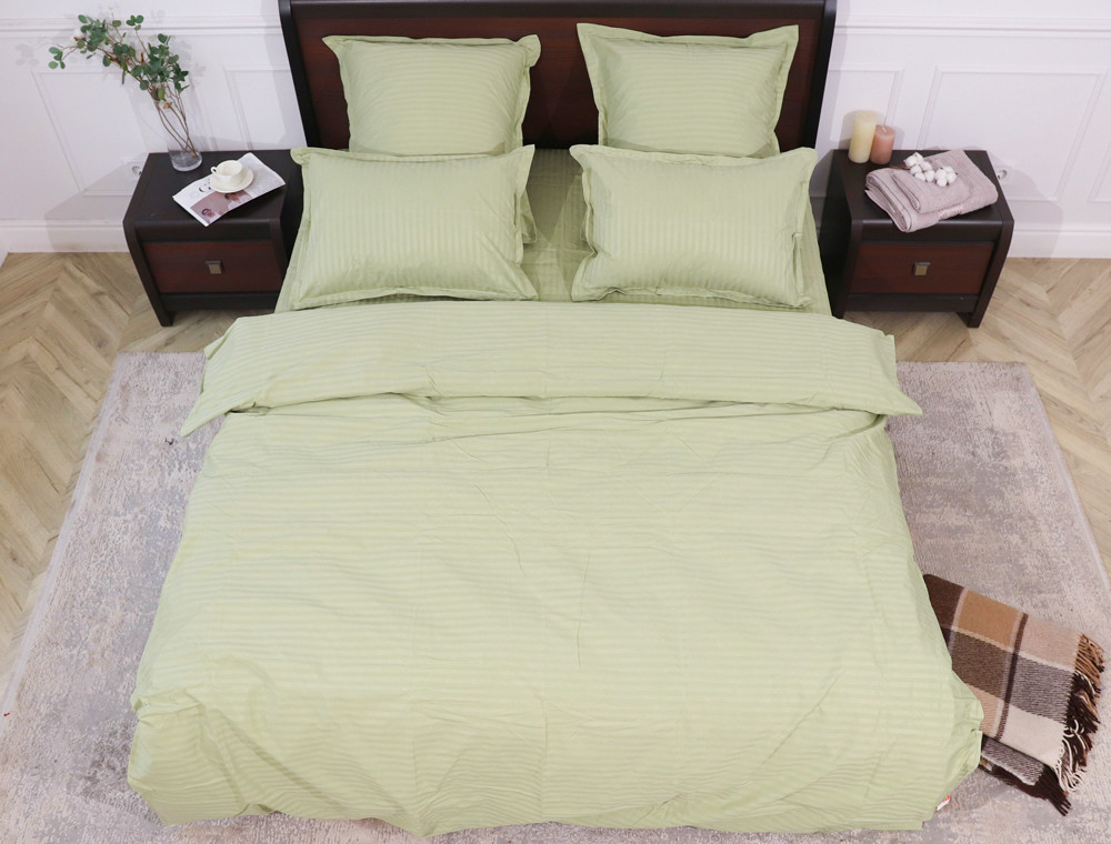 Евро макси набор постельного белья 200*230 из Страйп Сатина D-17