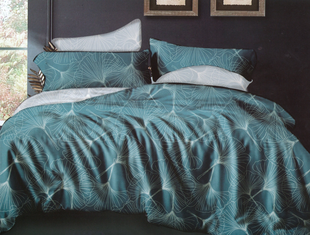 Евро макси набор постельного белья 200*220 из Сатина №186AB Черешенка™