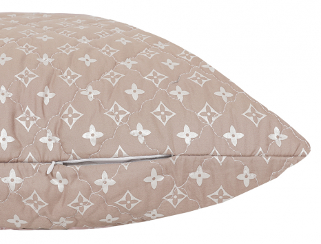 Подушка стьобана на блискавці 70*70 мікрофібра/холлофайбер №7070-2