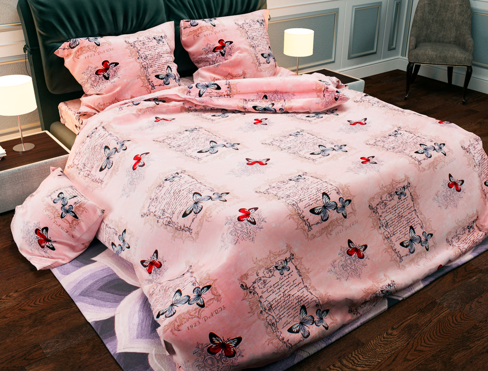 Євро-максі набір постільної білизни 200*220 із Бязі "Gold" №152101 Черешенка™