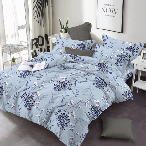 Тканина для постільної білизни Бязь "Gold" Lux GL35900blue