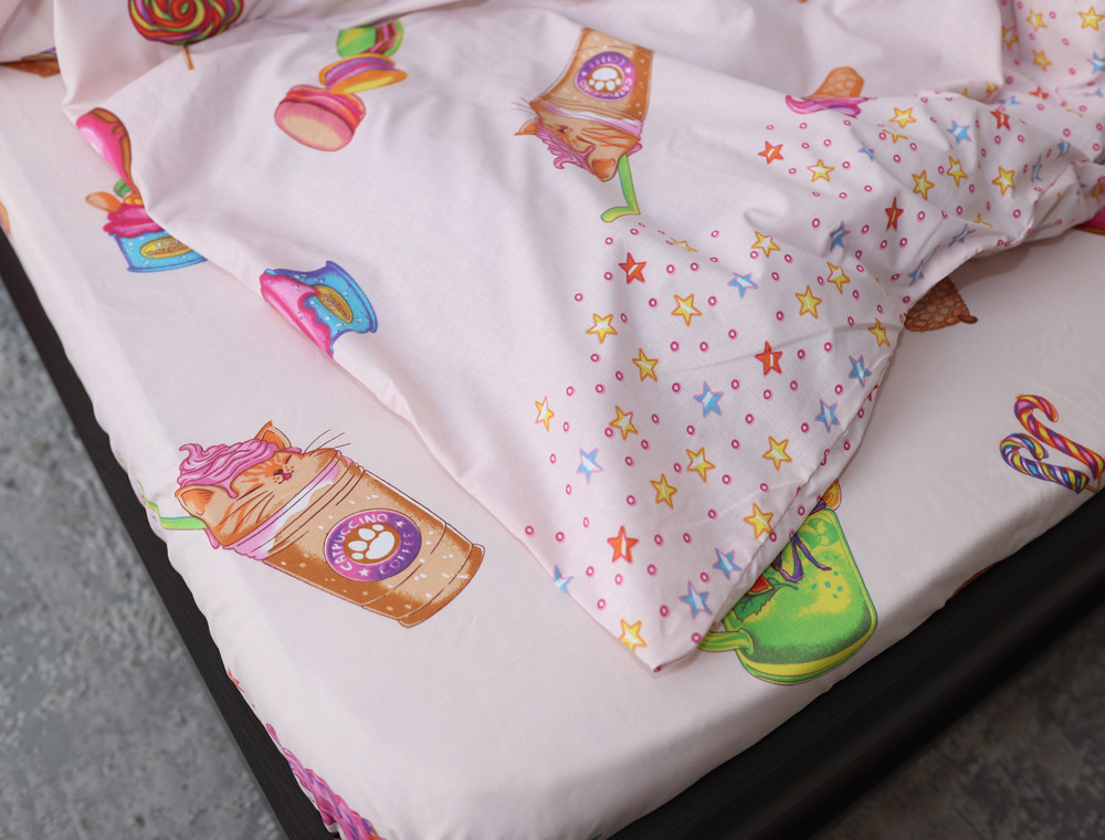 Полуторный набор постельного белья 150*220 из Бязи "Gold" №154718 Черешенка™