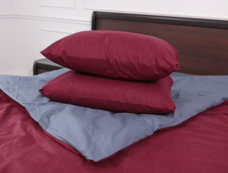 Євро-максі набір однотонної постільної білизни 200*220 із Бязі "Gold" №1515621AB Черешенка™