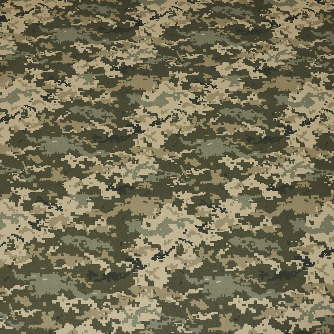 Тканина військова піксель тверда 200 г/м2 (50м) №5009