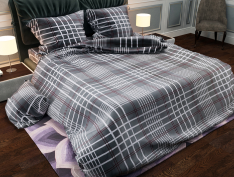 Двоспальний набір постільної білизни 180*220 із Бязі "Gold" №157963 Черешенка™