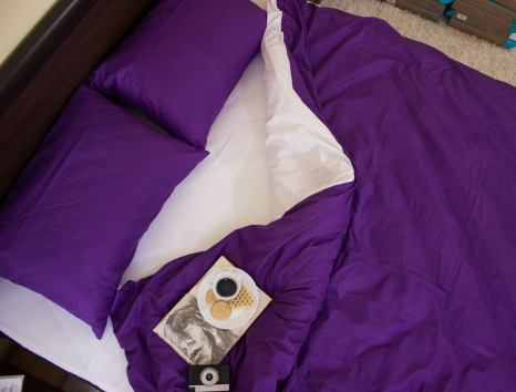 Євро-максі набір однотонної постільної білизни 200*220 із Бязі "Gold" №15756AB Черешенька™