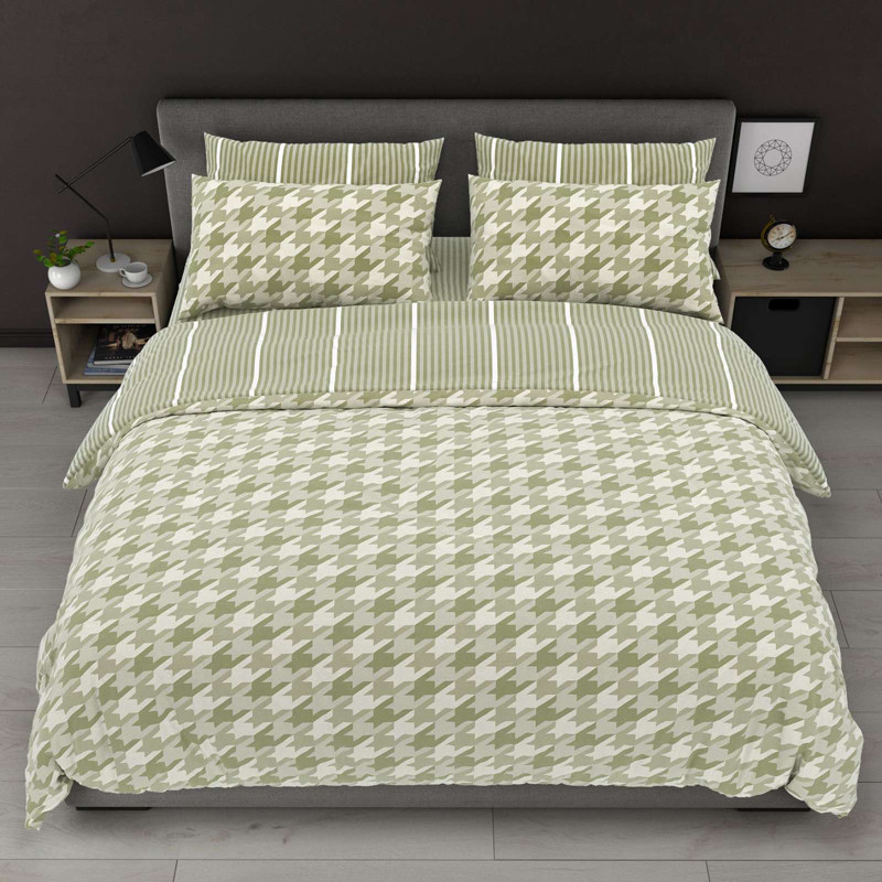 Ткань для постельного белья Бязь "Gold" Lux GL8081khaki (A+B) - (50м+50м)