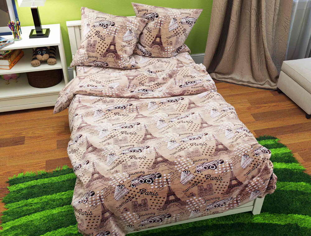 Ткань для постельного белья Бязь "Gold" Lux GL7218beige