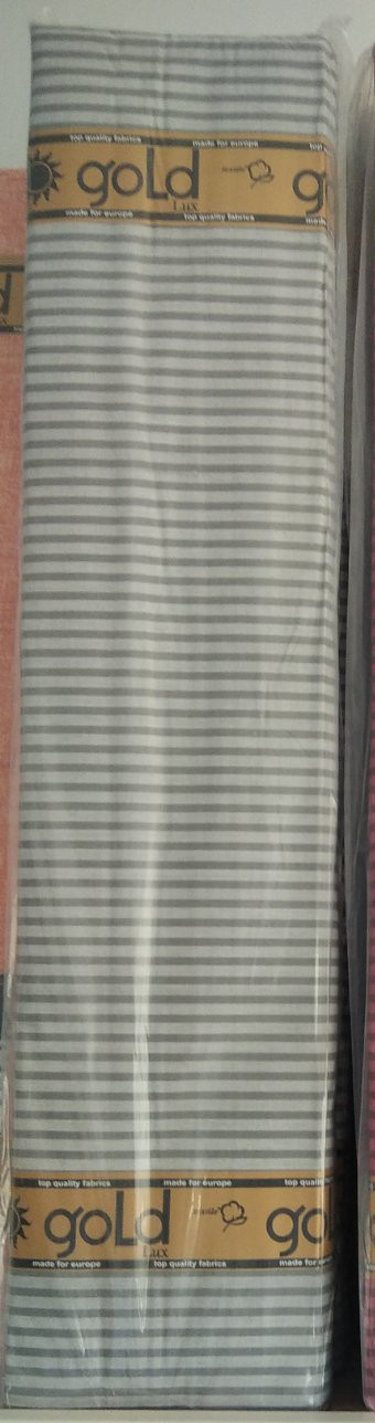 Тканина для постільної білизни Бязь "Gold" Lux однотонна GLSgray (50м)