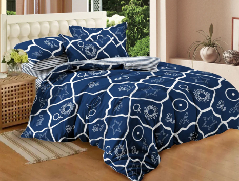 Сімейний набір постільної білизни із Сатину №007 Черешенка™