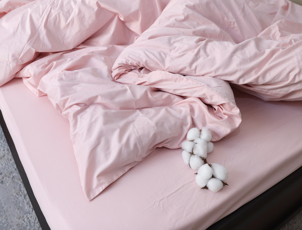 Полуторний набір постільної білизни 150*220 із Сатину №12-1605-S Черешенка™