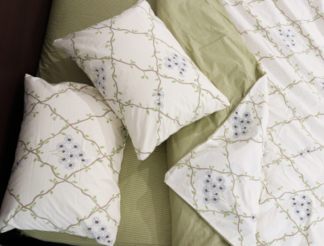 Полуторний набір постільної білизни 150*220 із Бязі "Gold" №155256АВ Черешенька™