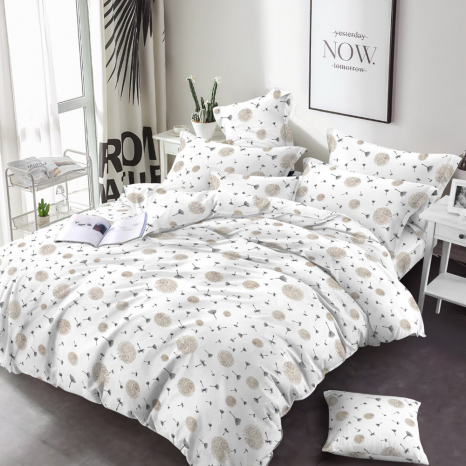 Тканина для постільної білизни Бязь "Gold" Lux GL16590white
