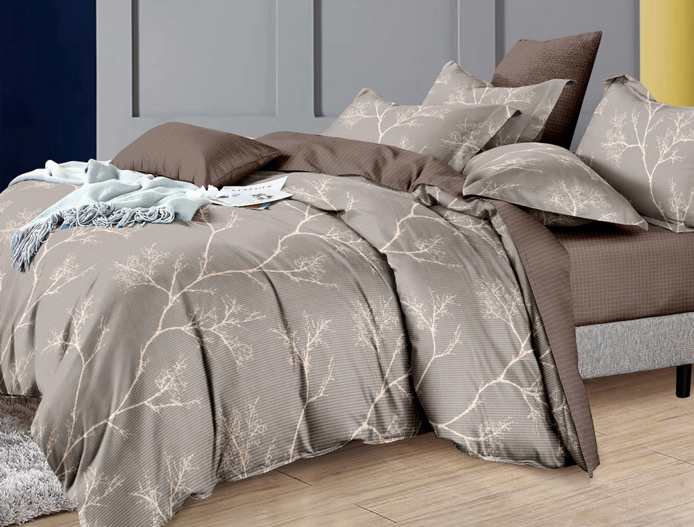 Полуторный набор постельного белья 150*220 из Бязи "Gold" №154737AB Черешенка™