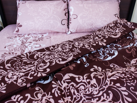 Сімейний набір постільної білизни із Бязі "Gold" №151176AB Черешенка™