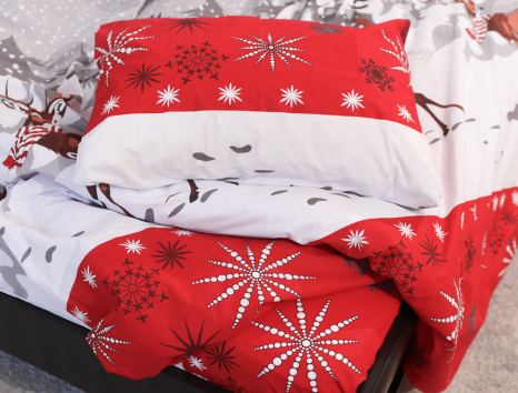 Двоспальний набір постільної білизни 180*220 із Бязі "Gold" №157970 Черешенка™