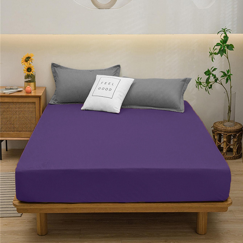 Простирадло на резинці (160*200*25) фіолетове №1031