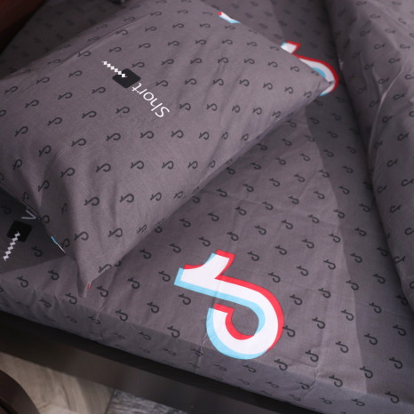 Полуторний набір постільної білизни 150*220 із Бязі "Gold" №153798 Черешенка™