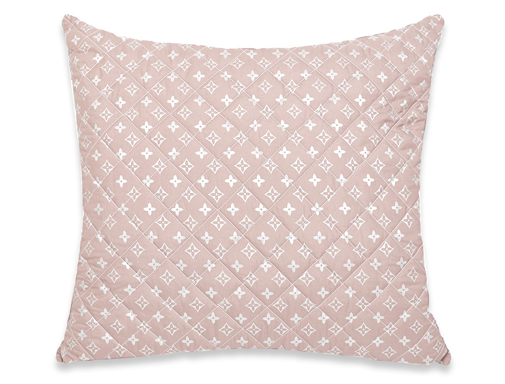 Подушка стьобана на блискавці 70*70 мікрофібра/холлофайбер №7070-1