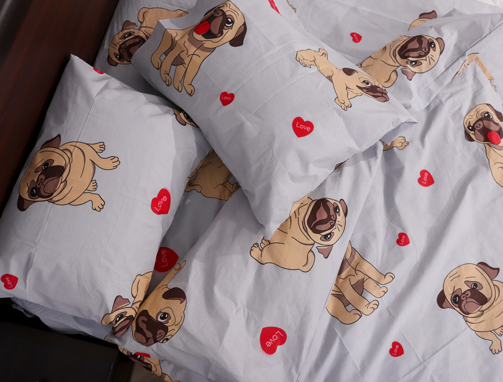 Полуторний набір постільної білизни 150*220 із Бязі "Gold" №1650927 Черешенка™