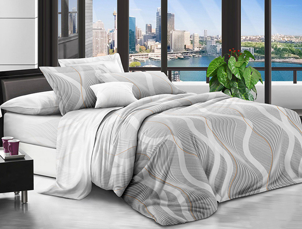 Двоспальний набір постільної білизни 180*220 із полікотону №200041 Черешенька™