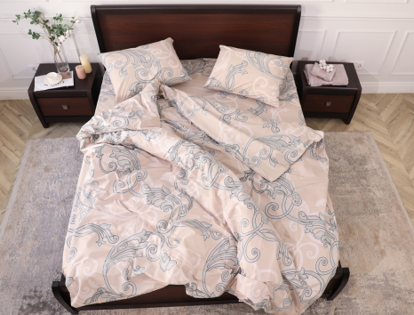 Двоспальний набір постільної білизни 180*220 із Бязі "Gold" №157135 Черешенка™