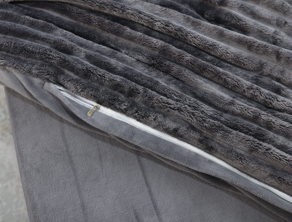 Евро-макси набор постельного белья 200*230 из Плюш Велюра №800-05 Черешенка™