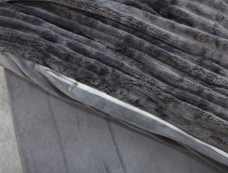 Евро-макси набор постельного белья 200*230 из Плюш Велюра №800-05 Черешенка™