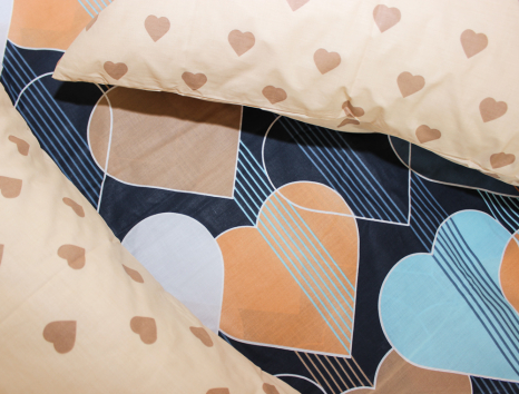 Двоспальний набір постільної білизни 180*220 із Бязі "Gold" №154178AB Черешенка™