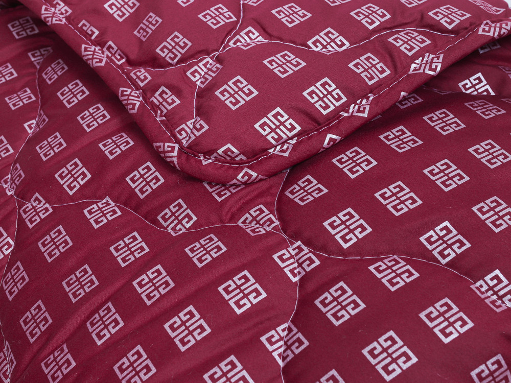 Двуспальное летнее одеяло микрофибра/холлофайбер №41071