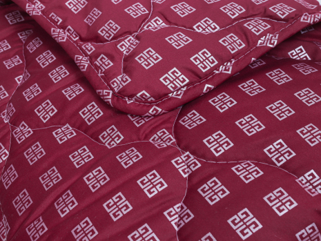 Двуспальное летнее одеяло микрофибра/холлофайбер №41071