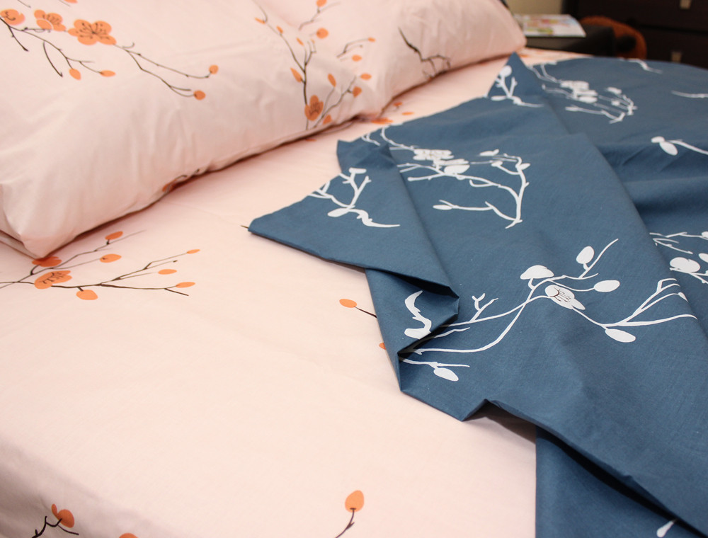 Сімейний набір постільної білизни із Ранфорсу №181990AB Черешенка™