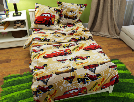 Дитячий комплект з Бязі "Gold" №16130 Черешенка™