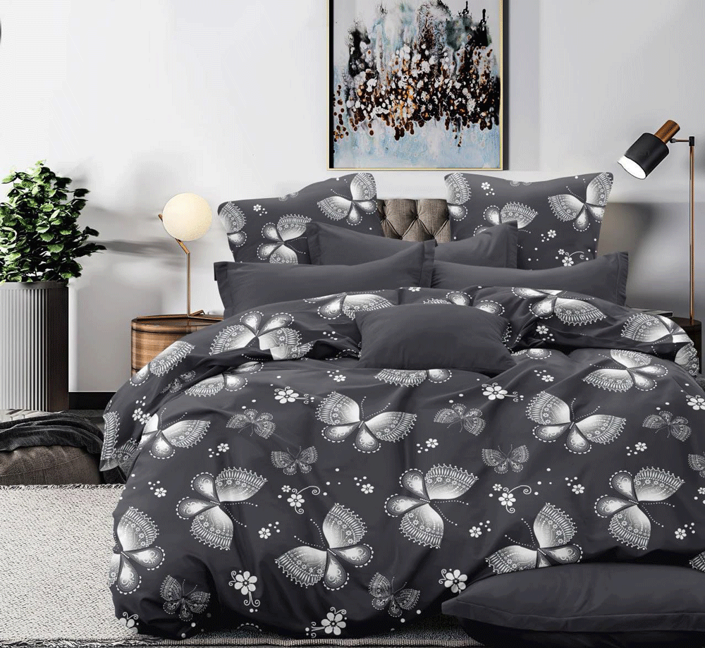 Тканина для постільної білизни Бязь "Gold" Lux GL15701grey 