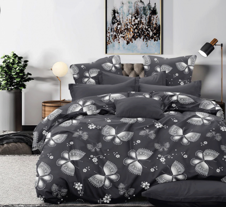 Тканина для постільної білизни Бязь "Gold" Lux GL15701grey