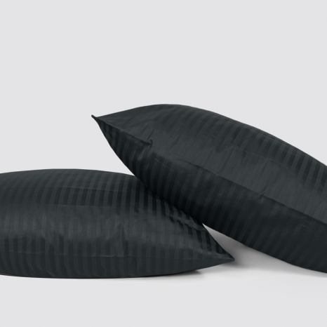 Полуторний набір постільної білизни 150*220 з Страйп Сатину №544007