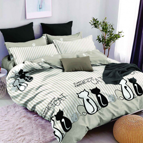 Ткань для постельного белья Бязь "Gold" Lux GL1952beige (A+B) - (50м+50м)