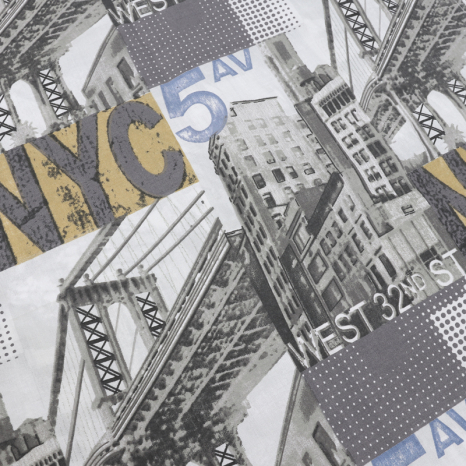 Тканина для постільної білизни Бязь "Gold" Lux GL3451