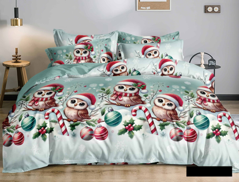 Двоспальний набір постільної білизни 180*220 з Фланелі №954695 Черешенька™