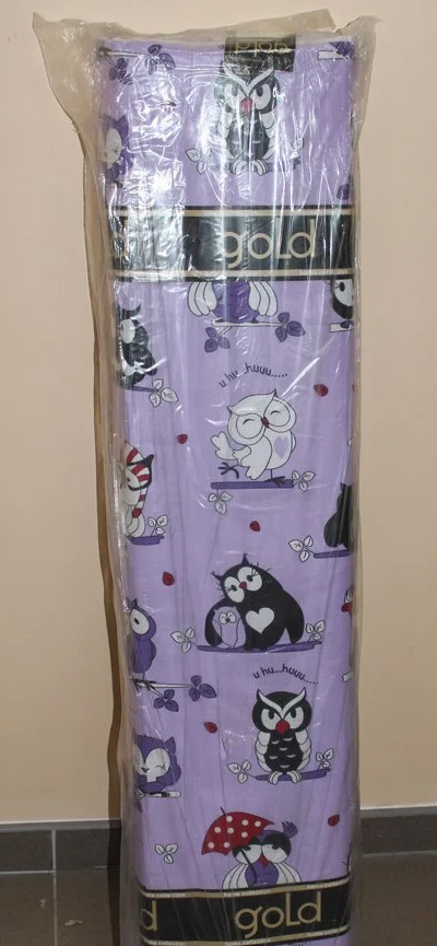 Ткань для постельного белья Бязь "Gold" Lux детская "Совушки (фиолетовая)"  GLB3019violet