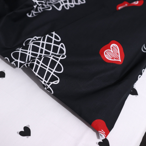 Полуторний набір постільної білизни 150*220 із Бязі "Gold" №157688AB Черешенка™