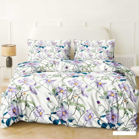 Полуторний набір постільної білизни 150*220 із Бязі "Gold" №515412 Черешенька™