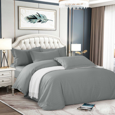 Тканина для постільної білизни Страйп-сатин мультисмужка MS-17-4402 (50м)