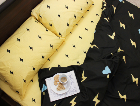 Двоспальний набір постільної білизни 180*220 із Бязі "Gold" №151381AB Черешенка™