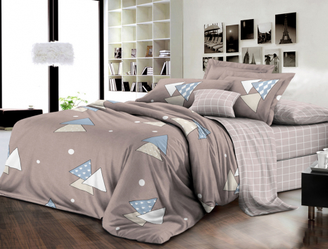 Сімейний набір постільної білизни із Ранфорсу №182020AB Черешенка™