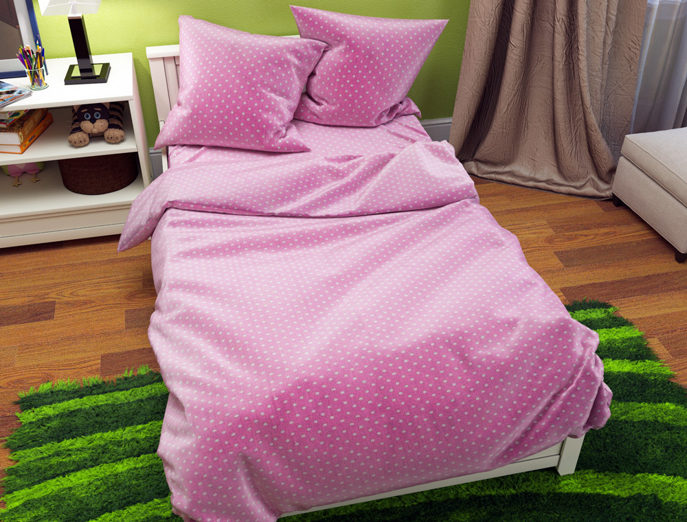 Тканина для постільної білизни Бязь "Gold" Lux GL4661pink